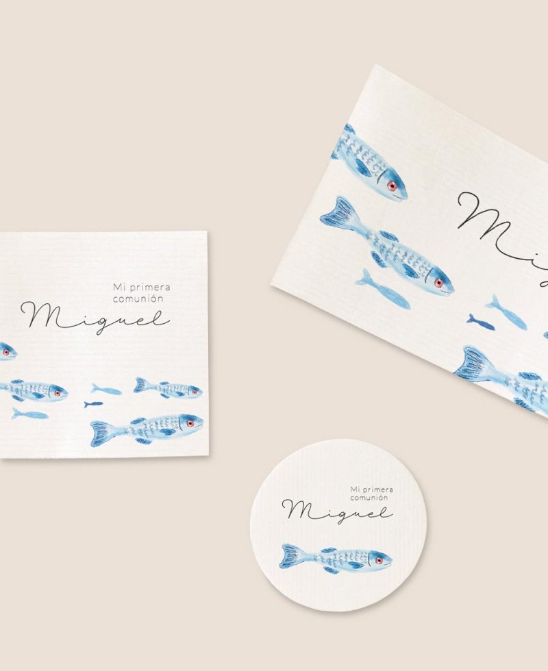 Formati di adesivi per comunioni di pesce