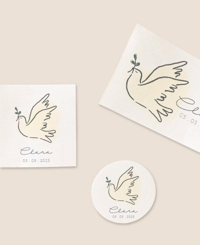 Formatos pegatinas para comuniones clásica