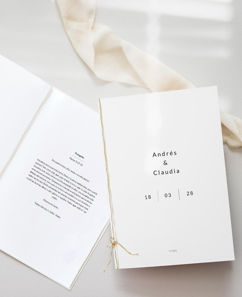 Missal de Casamento Minimal Manhattan