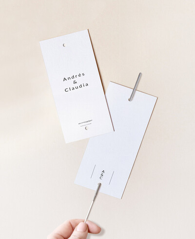 Etichetta Sparkler per matrimonio tipografico a Manhattan