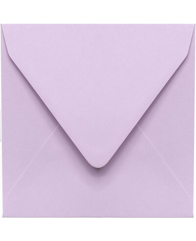 Sobres color lavanda cuadrados