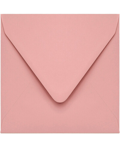 Sobres color rosa empolvado cuadrados