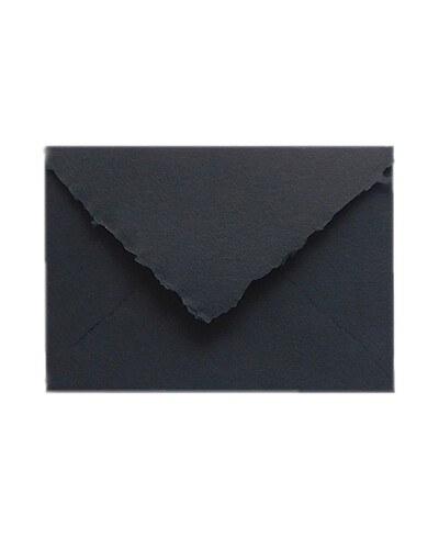 Black Handmade B6 Ministro Envelope | Marmarina