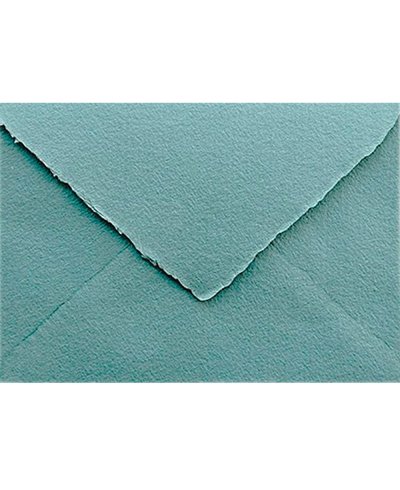 Sobre artesanal azul empolvado