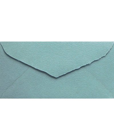 DL Envelope Artesanal Azul em Pó Americano para Convites | Marmarina