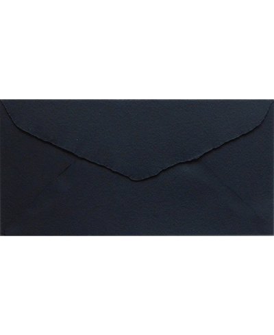 Enveloppe artisanale American Black DL pour invitations | Marmarina