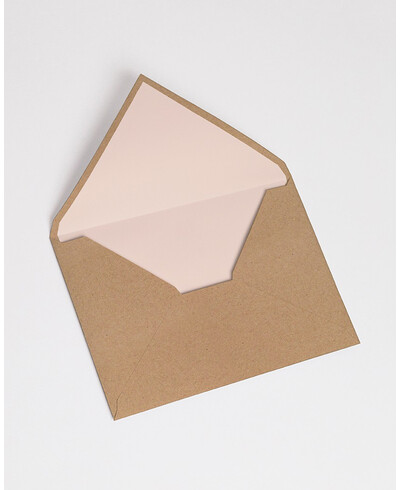 Enveloppes lignées nude | Marmarina