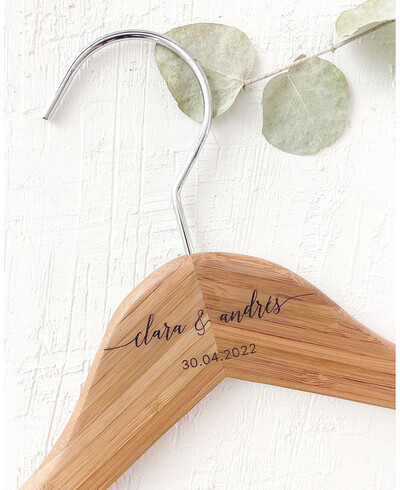 bamboo hanger names wedding date
