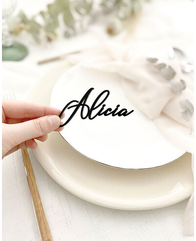 Segnaposto matrimonio neri