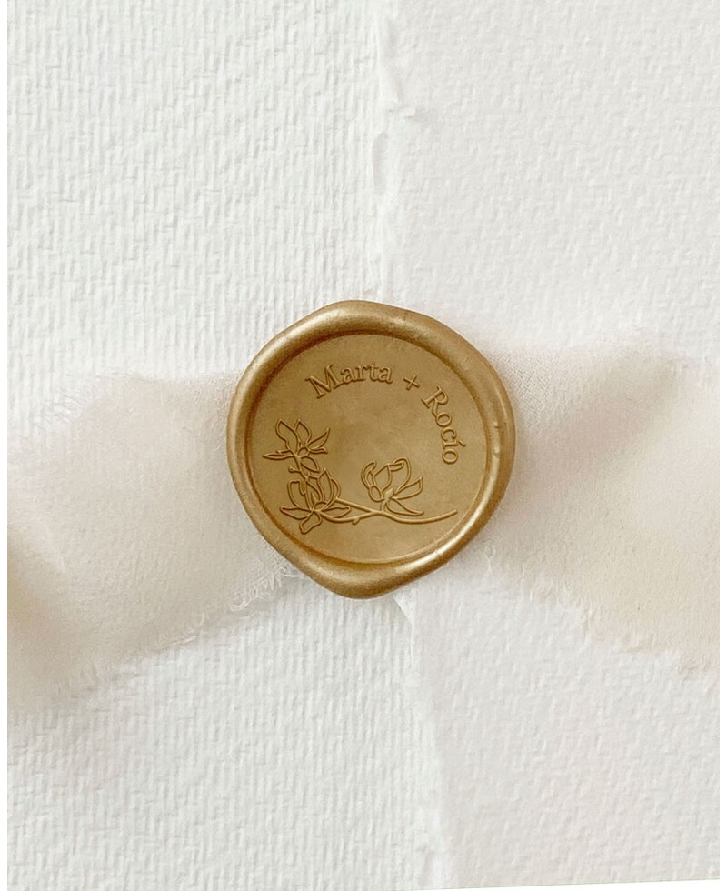 Personalisierter siegelnder Hochzeitsstempel