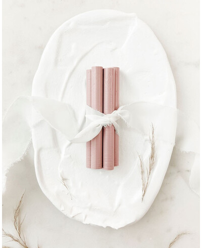 bastoncini di cera rosa nudo