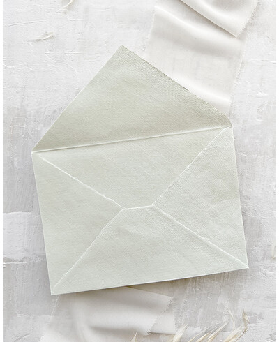 Enveloppe exclusive faite à la main vert menthe