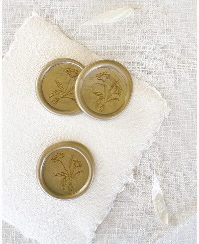 Selos adesivos de casamento Cravos