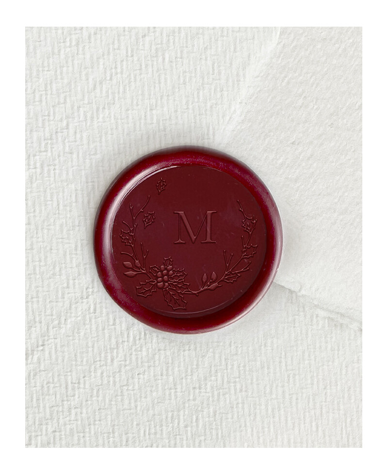 Selagem personalizada da coroa do azevinho