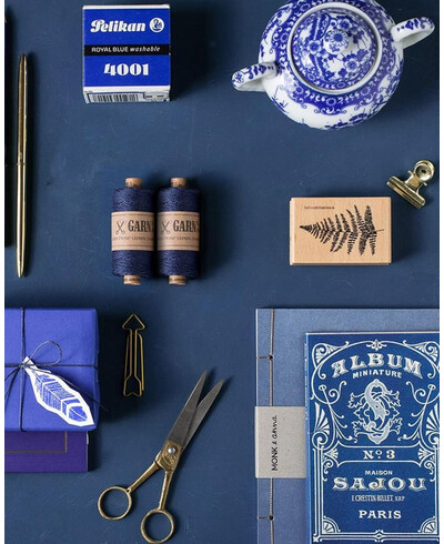 Navy blue stationery rope