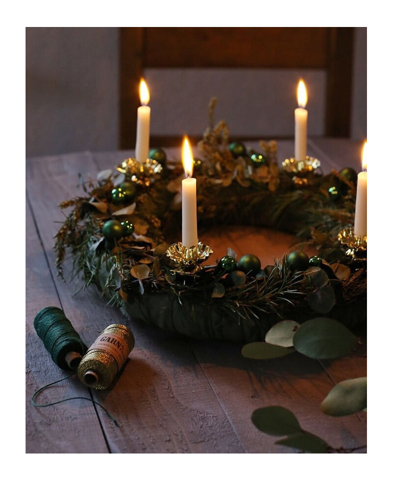 Corda verde esmeralda para decoração de Natal