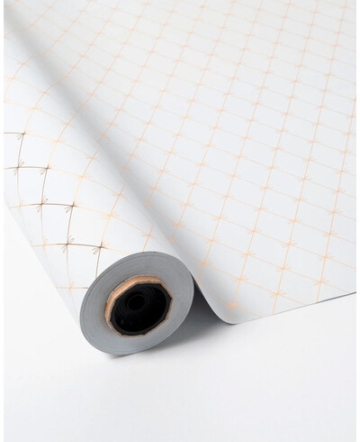 Carta da regalo con nastro d'oro