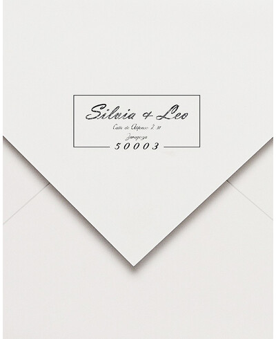 sello code postal de caucho