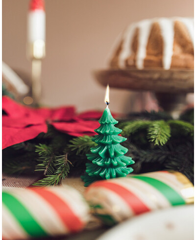 Bougies de sapin de Noël