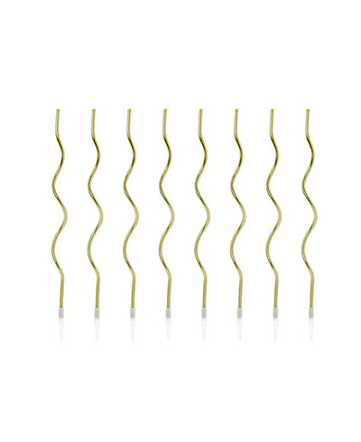 Velas onduladas doradas