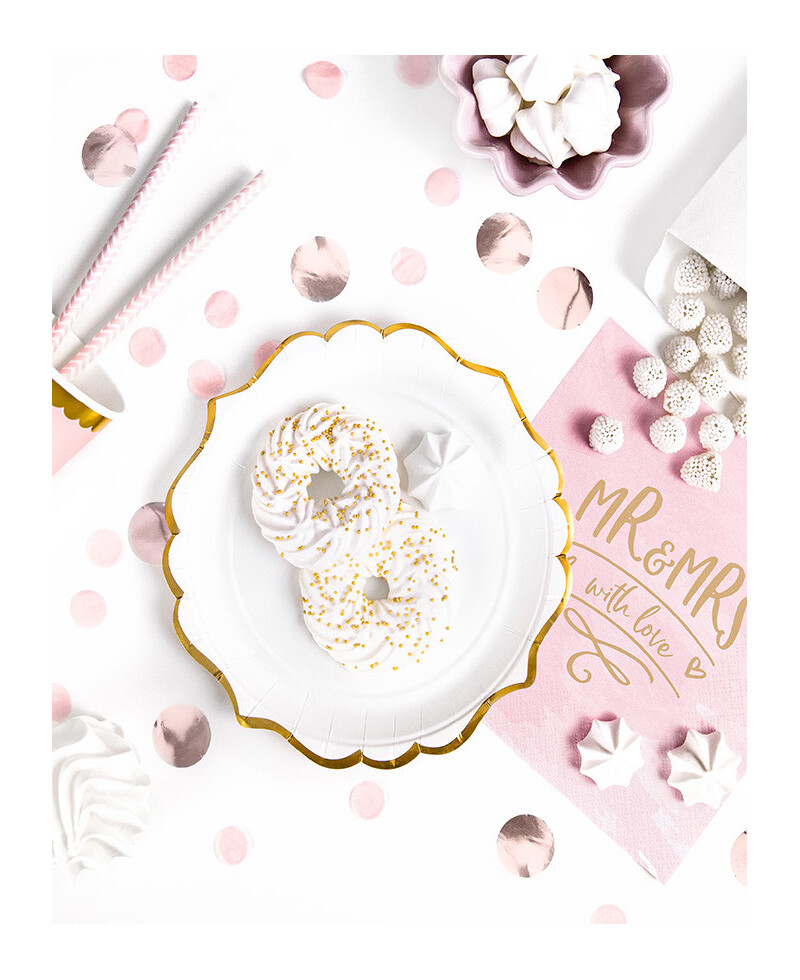 Placa de papel dourado