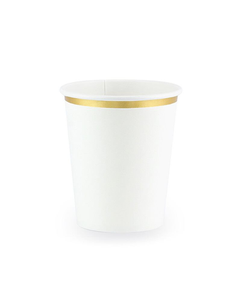 Gold Rimmed Paper Cup