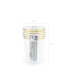 Pack of disposable gold paper cups