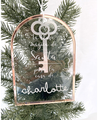 Clé magique personnalisée du Père Noël
