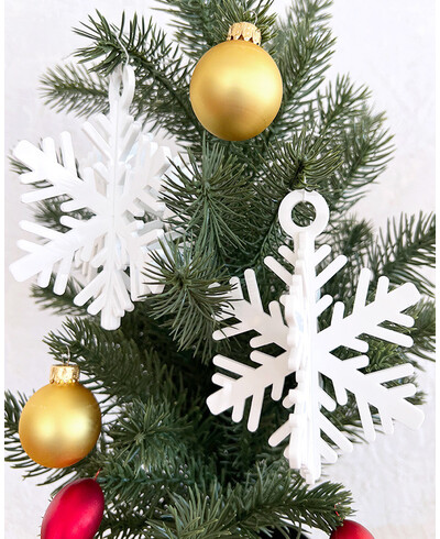 3d snowflake Christmas ball