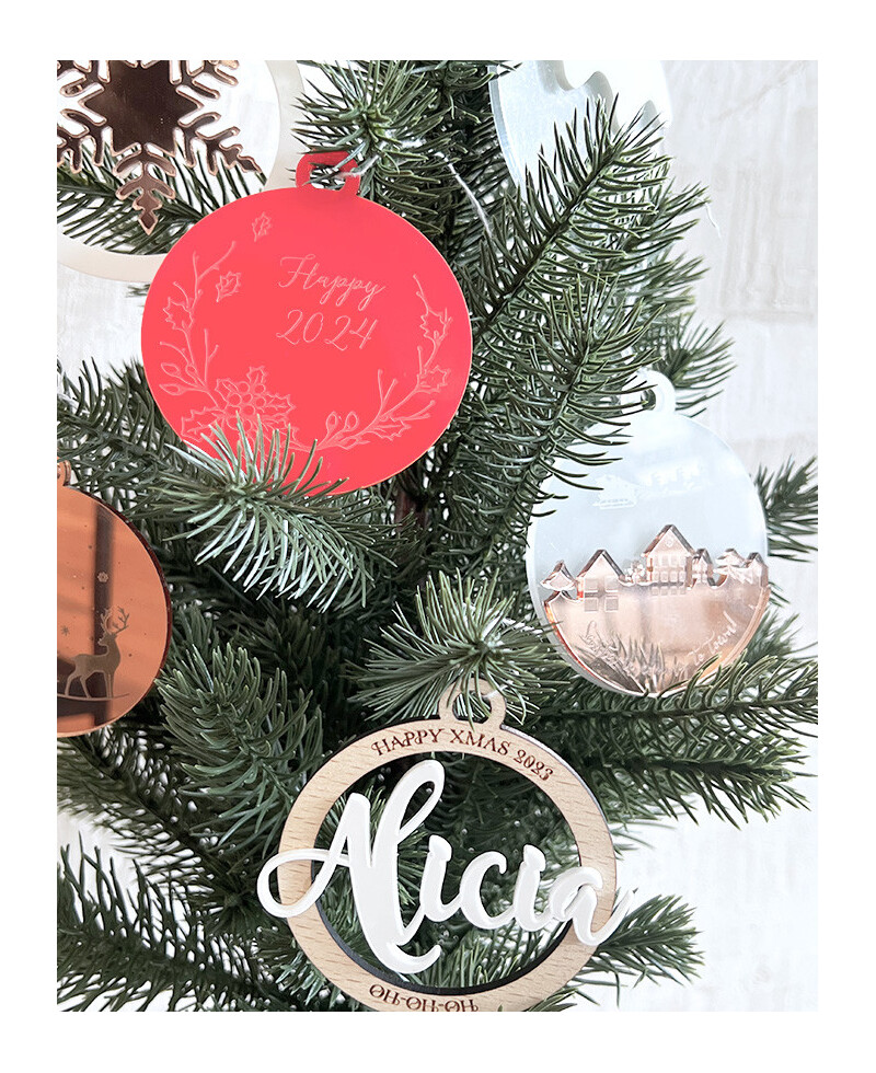 Bolas de navidad oro