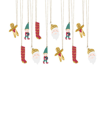 Weihnachtsmann-Etiketten