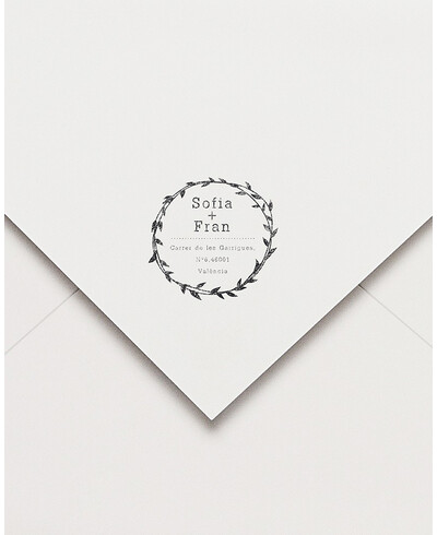 Timbro di gomma edera postale | Marmarina