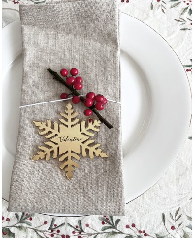 Indicador de mesa estrella dorado