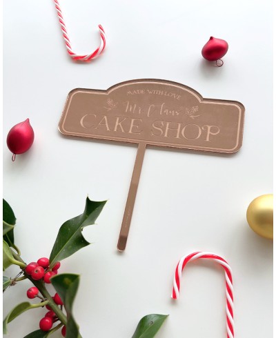 Cake topper repostería Santa Claus