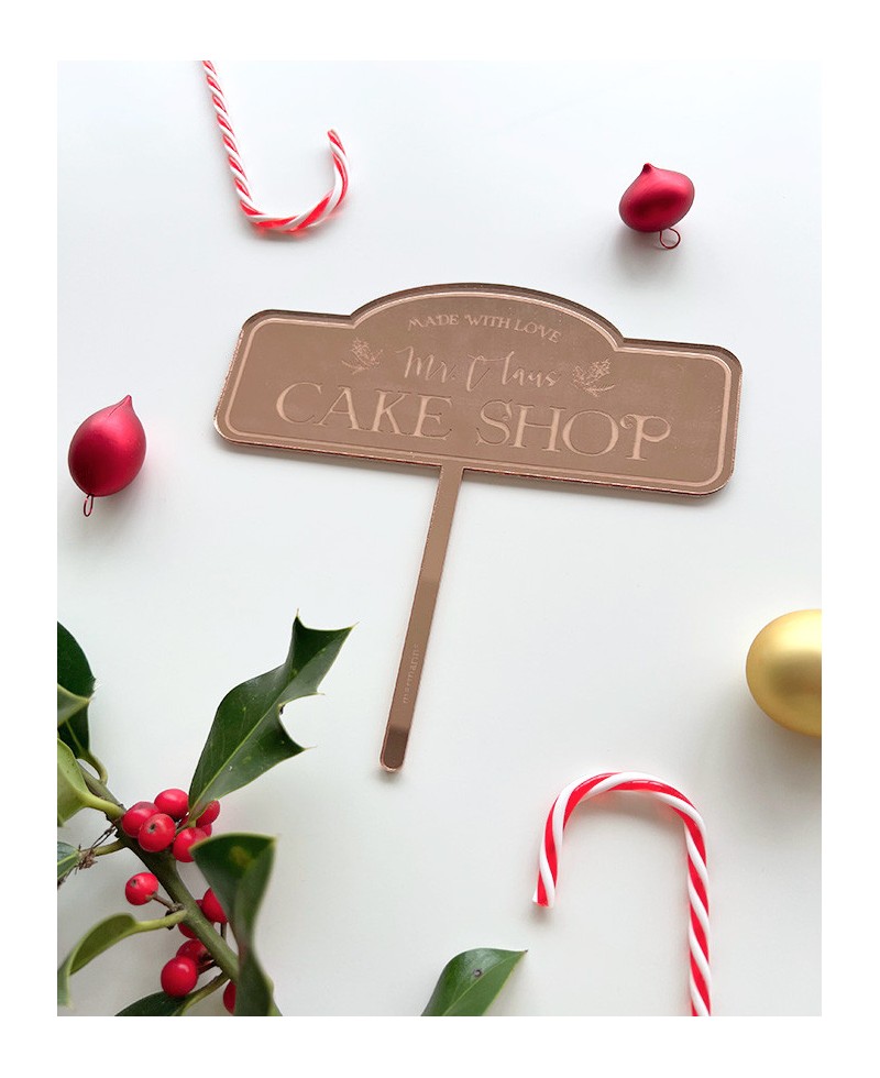 Cake topper repostería Santa Claus