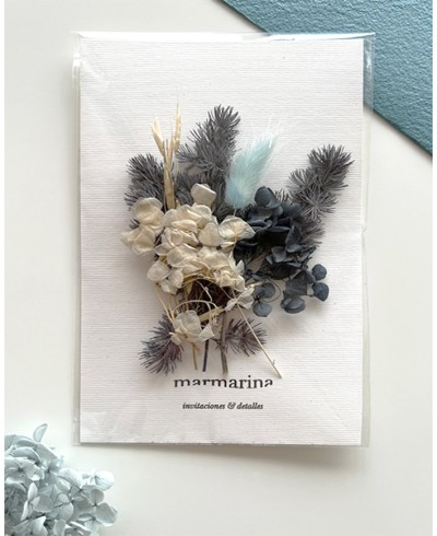 Set of bluish corsages decoration