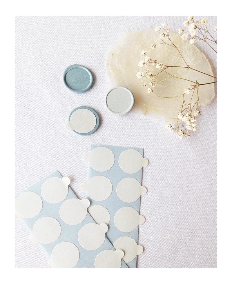 Autocolantes amovíveis para carimbos