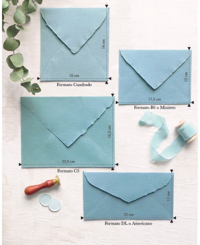 Handgefertigte Briefumschlaggrößen