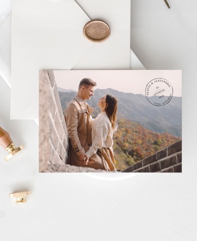 Convites de casamento da coleção do cartão postal da natureza