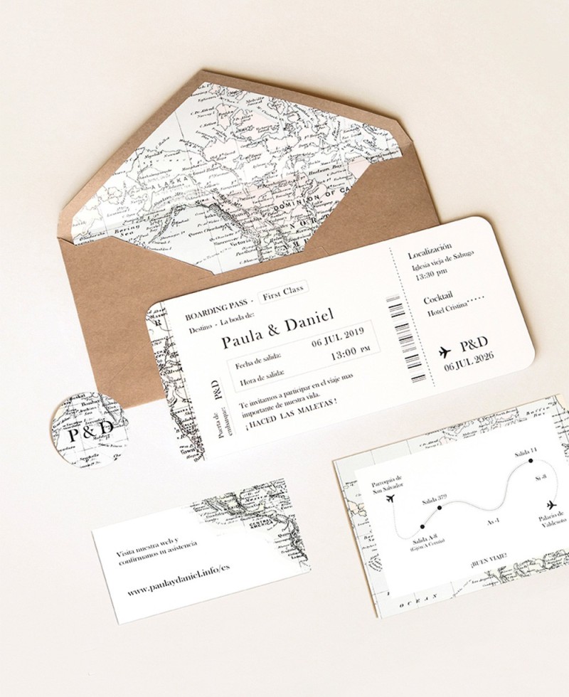 Collection de cartes de papeterie de mariage