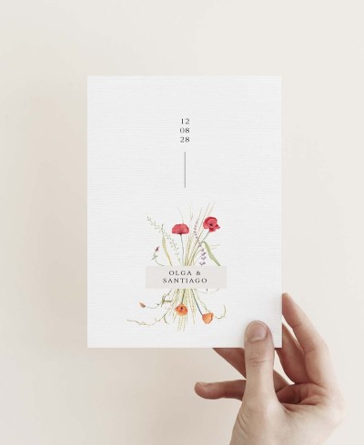 Invitación boda verano Julio