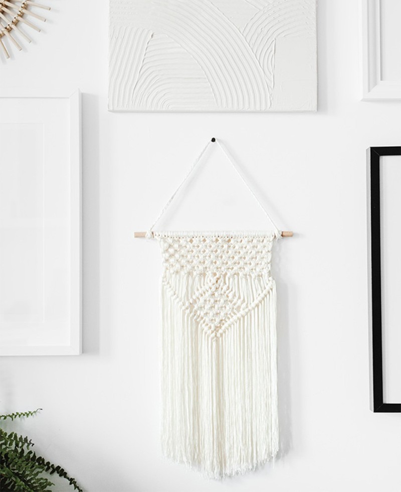 Banderola macramé decoración bodas