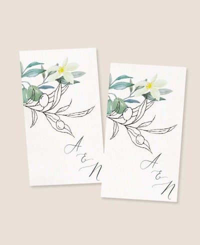 Pegatinas rectangulares verticales para bodas