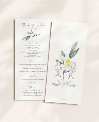 Menús de bodas olivo y azahar