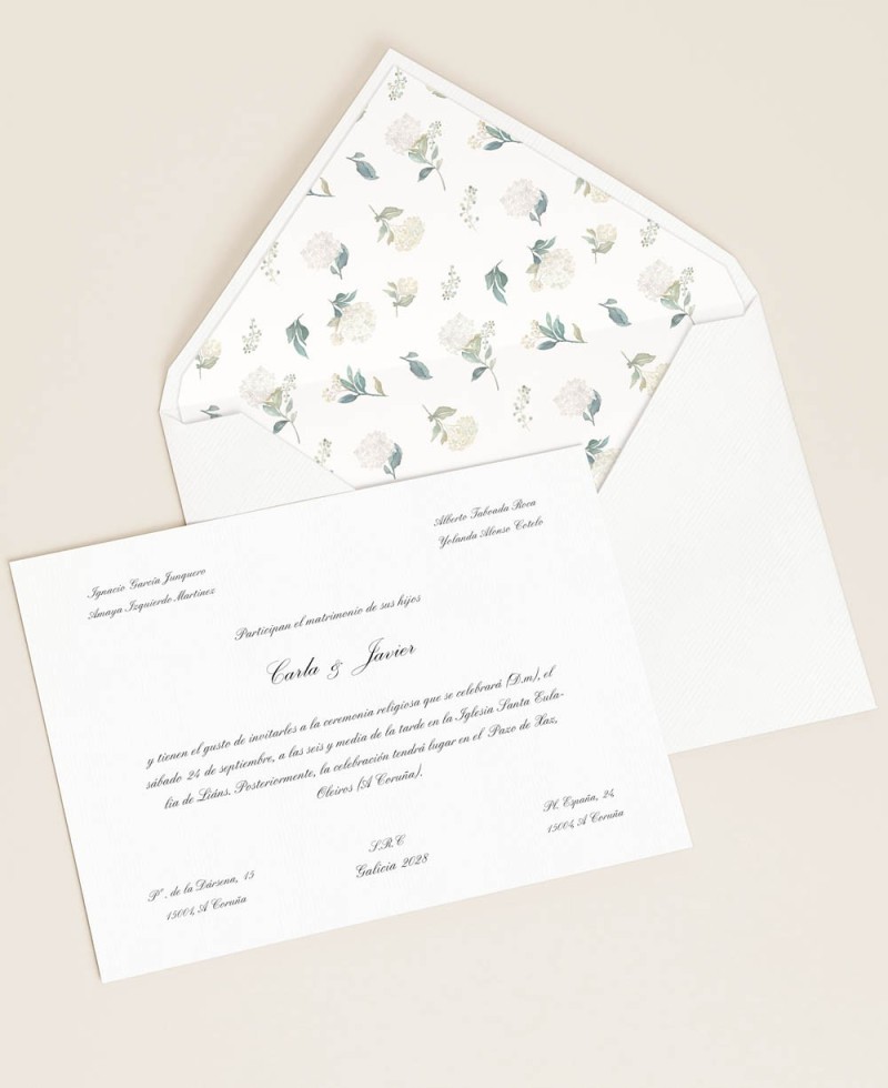 Inviti di nozze classiche ed eleganti