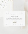 Invitación de boda primavera clásica