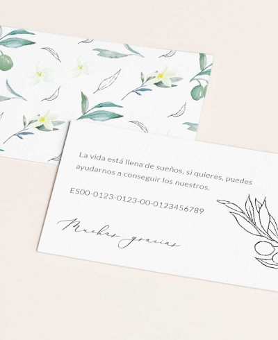 Botanical Collection Wedding Gift Card