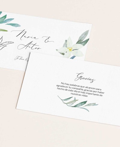 Coleção botânica elegante do cartão da confirmação