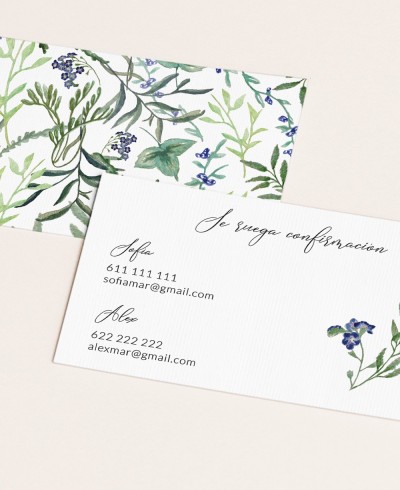 Konfirmationskarte für wilde Hyazinthenhochzeiten