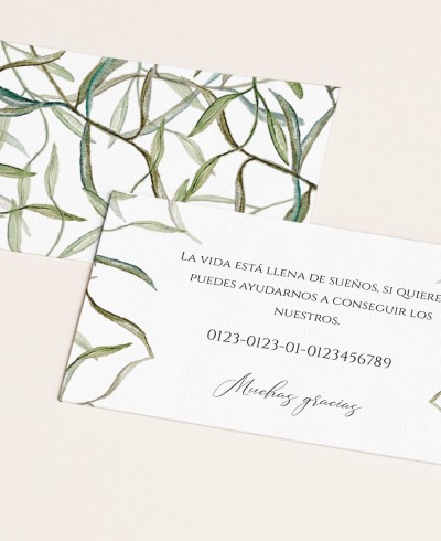 Elegant Olive Tree Wedding Registry Cards
